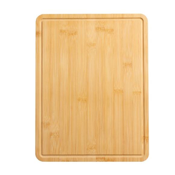Mainstays 11" x 14.5" Non-slip Bamboo Cutting Board, 100% Natural Bamboo Color - Picture 2 of 6